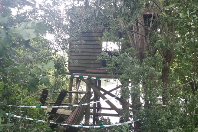Vogelhut buiten gebruik