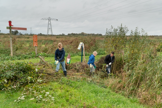 Natuurwerkdag bij De Veldschuur